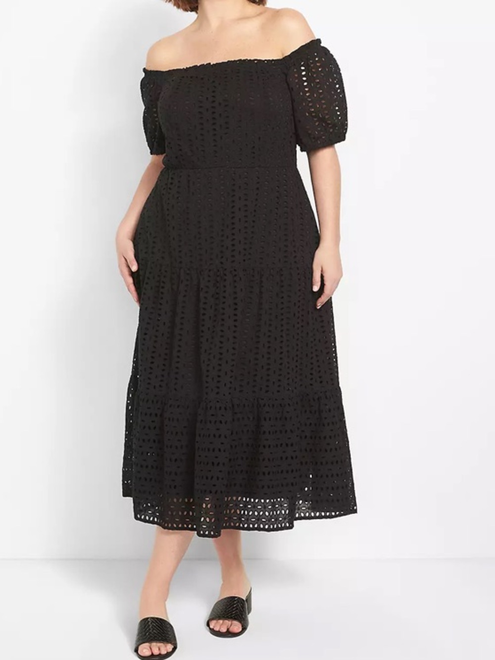 Lane Bryant Convertible Off the Shoulder Midi Dress